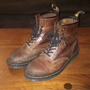 Dr. Martens combat Boots Size 12. Medium brown.